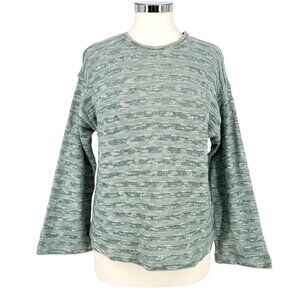 Madewell Blue Horizon Stripe Knit Sweater Wide Sleeve Size XS NWT